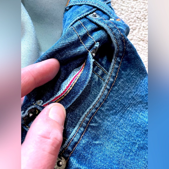 VINTAGE G-STAR RAW “SHORTCUT US FIRST” SELVEDGE DENIM 34x32 OG PAIR CRAZY RARE!! - Picture 8 of 16